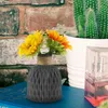 Vases Flowerpot Home Decor Dried Storage Vase Wedding Centerpieces For Tables Container Desktop Decorative Rope Plastic