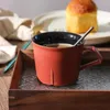 Tasses lmhbjy tasse en céramique avec manche personnalisée tasse de café de thé