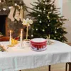 Bouteilles de rangement Boîte à cachettes de boîte de Noël avec porte-couvercles Jar Candy Table décor Biscuit Containtes de biscuits