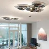 Luces de techo sala de estar moderna lámpara de arte cromado decoración del hogar lámpara de araña de lámpara lobby accesorios de lujo luminaria