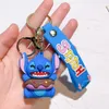 Fashion Cartoon Movie personnage Keychain Rubber and Key Ring pour sac à dos