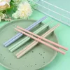 Chopsticks 4 par vete halm friskt bordsartiklar icke-halk kinesiska köksverktyg återanvändbar sushi