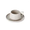 Mugs Ceramic Coffee Cups And Saucer Set Mug Kitchen Cup Milk Tea Breakfast Nordic Drinking Water Home Couple Christmas