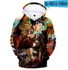 Herrtröjor Fashion Ice and Fire 3D Pullover Tryckt Harajuku Hip Hop Hoodie Casual Long Sleeve 2024