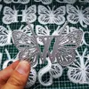 Adesivos de janela y1ub para letras borboleta de corte metal matrizes estêncil estêncil Diy scrapbooking modelo de papel de papel decoração de gravação de molde