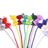 Hundkläder 1 PC Solid Color Bow-krage med flerfärgad Cat Tie Puppy Ties Pet Supplies Tillbehör