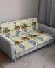 Stol täcker blå och vit porslinfjäril Retro Flower Seat Cushion Cover SOFA Protector Stretch avtagbara slipcovers