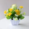 Decoratieve bloemen Plastic kunstmatige pot Plant 6 kleur duurzaam hoogwaardige materiaal levensecht lang met behulp van tijd 13 15 cm 2024