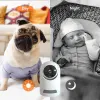 Système Hontusec ICSEE 5MP Smart Home Security WiFi Camera Camerie de sécurité Indoor Camera Baby Monitor Auto Tracking Support Alexa Google Home