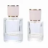 Bouteilles de rangement 30 ml 50 ml d'échantillon de voyage bouteille de bouteille extérieure inférieur mini-parfum de brume de brume atomiseur rechargeable flacons