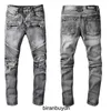 Concepteur Slim Fit de haute qualité 1094 Street Street Stereoscopic coup de moto ajustement élastique petit denim fumée de pied élastique