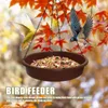 Andere vogelbenodigdheden Fountains Outdoor Water Fountain Feeder multifunctionele grote openingsvogels voedingskommen voor binnentuintuin