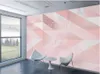 Wallpapers Milofi Customized 3D Triangle Geometric Marble Large TV Background Wallpaper Mural