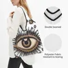 Storage Bags Turkish Evil Eye Groceries Shopping Tote Women Cute Nazar Amulet Pattern Boho Shopper Shoulder Bag Big Capacity Handbags