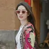 Occhiali da sole Network Red Fashion Small Frame Versione coreana femminile della tendenza Instagram Face