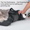 Transportadoras de gatos suprimento de animais de estimação para limpar sacos de restrição de banho com focinho para acabamento para unhas Examinando o corte injetando bolsa de mordida anti -riscos