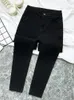 Jeans jeans elastic denim donna magra pancia a vita alta pantaloni coreana sfilata di moda sottile jean grigio grigio femmina