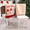 Stoelhoezen 20,47 x 18,5 inch Kerstmis Dineren Slipcovers Holiday -thema Duurzame aantrekkelijke ontwerpen voor festival