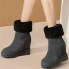 Zapatos de vestir zapatillas de moda para mujeres cuñas de cuero genuino bombas de tacón alto de tacón femenino