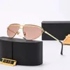 نظارة شمسية فريدة وعصرية مع تزيين مثلث للنساء رجال Goggle Goggle 5 خيار اللون الشاطئ النظارات