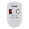 Detector LCD LPG LNG Coal Natural Gas Leak Security Alarm Sensor Warning Detector Gas Leak Alarm Gas Leakage Detector US Plug