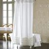 Shower Curtains Ruffles Curtain Liner Water Repellent Mildew-Free Polyester Bathroom