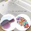 Mattes de bain 10pcs / Set Anti non Slip Mat Flower Bathtub Stickers Sécurité de sécurité Douche de salle de bain