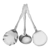 Spoons 3 Pcs Stainless Steel Spoon Dinnerware Serving Large Portion Control Flatware