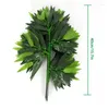 Dekorativa blommor 12st konstgjorda gröna bambu lämnar simulering växter falska grenar för el office hem dekoration