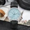 Zegarek zegarków Chameri Quartz VH31 316L Sapphire ze stali nierdzewnej zegarki 40 mm wycięte skórzany pasek Wodoodporny 50 mrstwatch