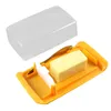 Assiettes Plateau d'épandage de maison avec couvercle réfrigérateur pour fourchette facile Scoop Butter Dish Countertop Storage Party Keep Fresh Plastic Cutter