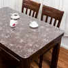 Mesa de mesa PVC Matapa de vidrio suave Matén de café Cubierta impermeable a prueba de aceite Anti-Scald Restaurant Boor Home Protector