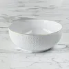 Bols en relief blanc stoare servent bol par vergara clear kawaii table vaisselle vajillas de porcelana