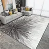 Tapetes de tapete geométrico Bedro de cabeceira da cama Modern Sala de estar moderna quadrada macia decoração de casa macia DT100