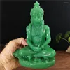 Decoratieve beeldjes Jade kleur Hanuman standbeeld Hindoe Ganesha Monkey God Boeddha Figurine Sculpture Room Office Home Decoratie India Feng