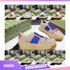 Designers Tennis 1977 Sneakers Luxury Canvas Shoes Beige Blue Washed Shoe Ace Rubber Sole Embroidered Vintage Casual Sneaker 36-45 classic green brown