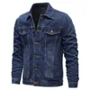 Spring Autumn Men Jackets Jackets casuais colorido solo de lapela única jeans jeans Slim Fit Cotton Outwear 5xlm 240321