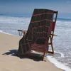 Baño geométrico de toalla 80x130cm suave y amigable para la piel adecuado para el patrón personalizado de la playa