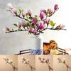 Decoratieve bloemen Lychee -leven simuleert magnolia diy handwerk huwelijksfeest Familie verzameling thuisdecoratie sfeer accessoires