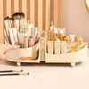 Boîtes de rangement Makeup Brush Organisateur Multi-compartiments Capacité de boîte cosmétique 360 ° Rotation Multifonctionnel pour les pinceaux