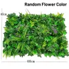 Decorative Flowers Artificial Green Grass Square Plastic Lawn Plant Home Wall Decoration Background 40X60cm