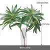 Decorative Flowers 75cm Large Artificial Palm Tree Fake Tropcial Plants Branch Plastic Real Touch Leaves Faux Bamboo Lily Leafs For Home