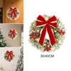 Decorative Flowers Christmas Wreath Party Creative Festival Door Ornaments Xmas Garland For Indoor Outdoor Home Porch Decor