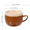 Tasses concentrés en céramique tasse avec bureau de couvercle le cadeau kawaii epresso cup en céramique boisson home boisson