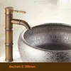 Banyo lavabo muslukları ve soğuk su musluğu saf bakır taklit bambu havzası ithal makar pvd vakum kaplama