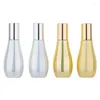 Opslagflessen 12 ml Essentiële olie injectieflacons stalen rol op cosmetische verpakking Lege UV Gold Silver Bowling Glass Parfum Rollerfles