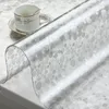 Mesa de mesa PVC Matapa de vidrio suave Matén de café Cubierta impermeable a prueba de aceite Anti-Scald Restaurant Boor Home Protector