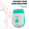 Original VGR -laddningsbara kvinnor Epilator Electric Female Epilator för ansiktshårborttagningsmaskin Ansiktsben Depilerande kropp 240325