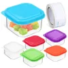 Storage Bottles 1 Set Small Condiments Holders Food Containers Reusable Airtight Box With Labels