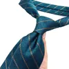 Bow Ties Luxury Classic 8cm Coldie pour hommes pour l'homme Business Business Party Stripes Jacquard Woven Ascot Neck Tie ACCESSOIRES